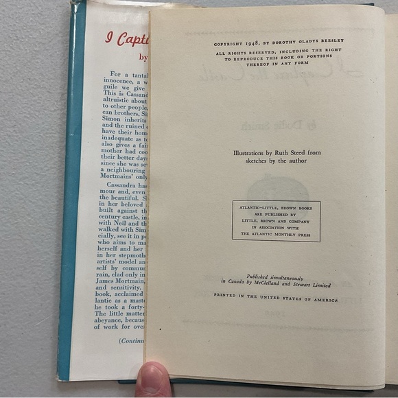 I Capture the Castle by Dodie Smith Vintage Hardcover Book - Picture 5 of 7